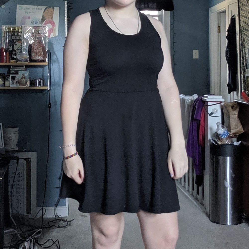 black dress